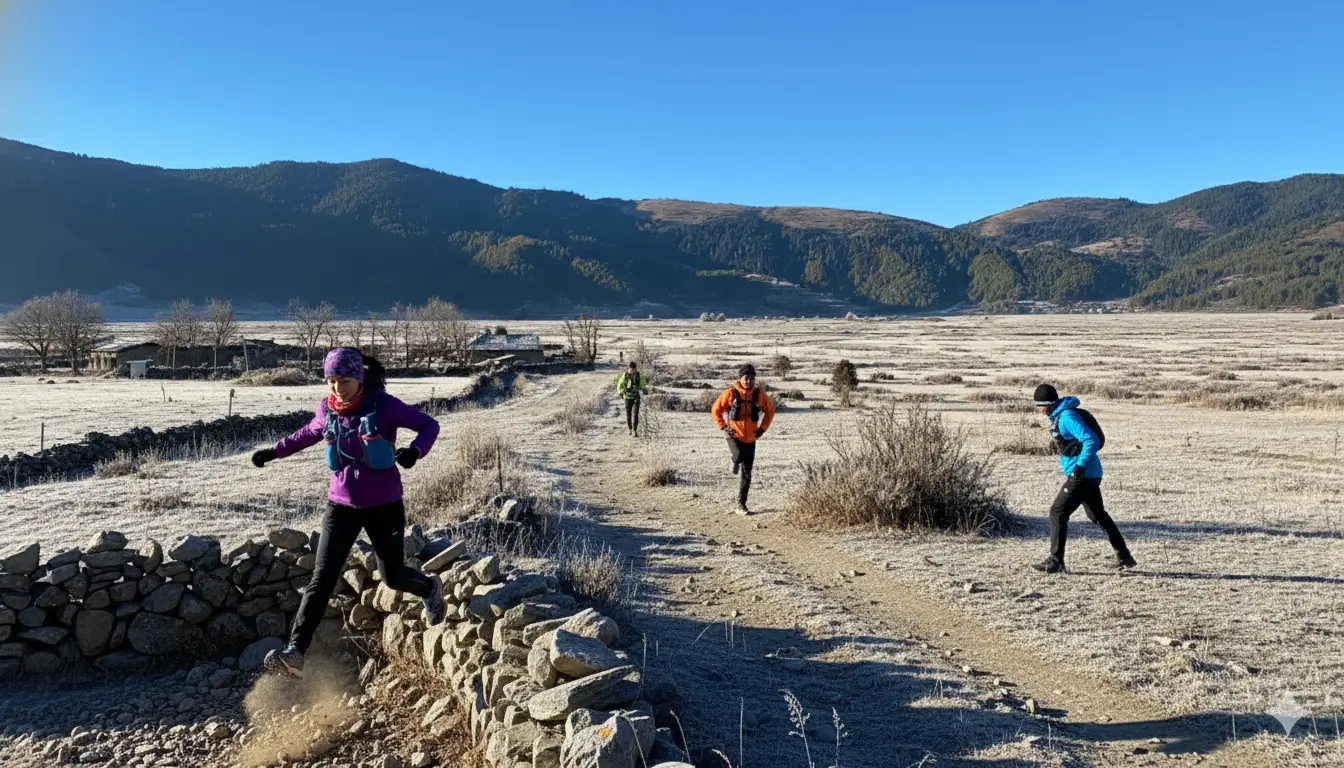 Trail Running preparation round Dhorpatan region 